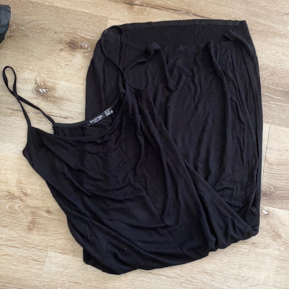 Nastygal midi dress with 2 slits